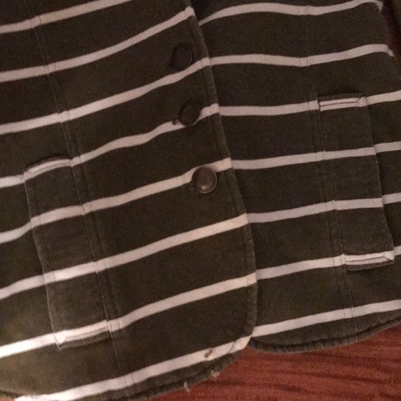 Hurley forest green & white striped jacket blazer - Picture 5 of 6